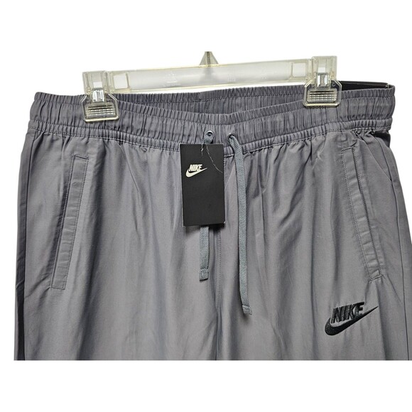 Nike Mens XL Slim Fit Jogger Pants Gray Casual Swoosh Blue Tag Pockets Joggers - Picture 8 of 16